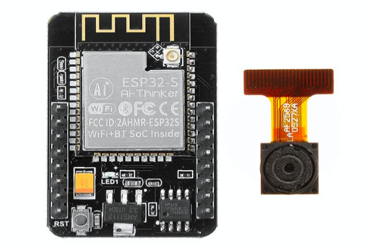 AI-Thinker ESP32-CAM with IPEX connector for an external antenna