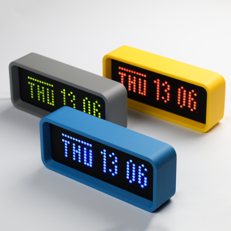 Official 3D-printable case design V1 for the MAX7219 8×32 LED matrix module.