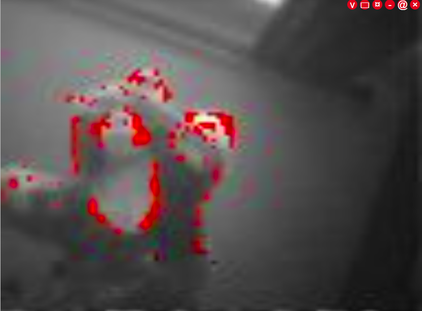 Motion detection settings panel in the web UI showing sensitivity and trigger controls