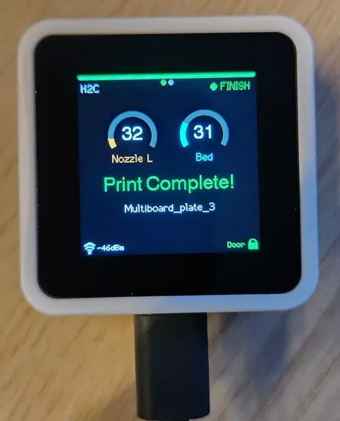 Waveshare ESP32-S3-Touch-LCD-1.54 with built-in buttons and battery holder