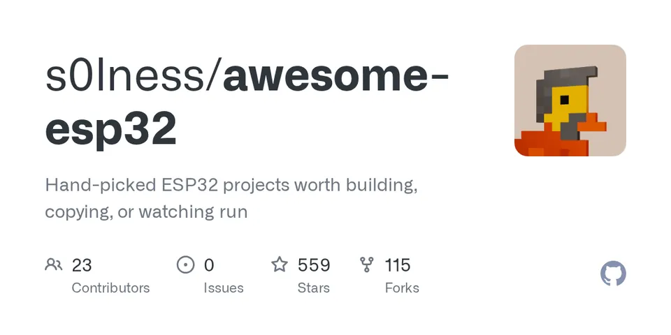 awesome-esp32: Hand-Picked ESP32 Projects Worth Building