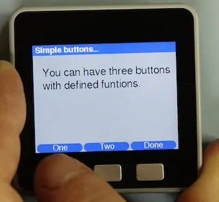 M5ez button interface examples