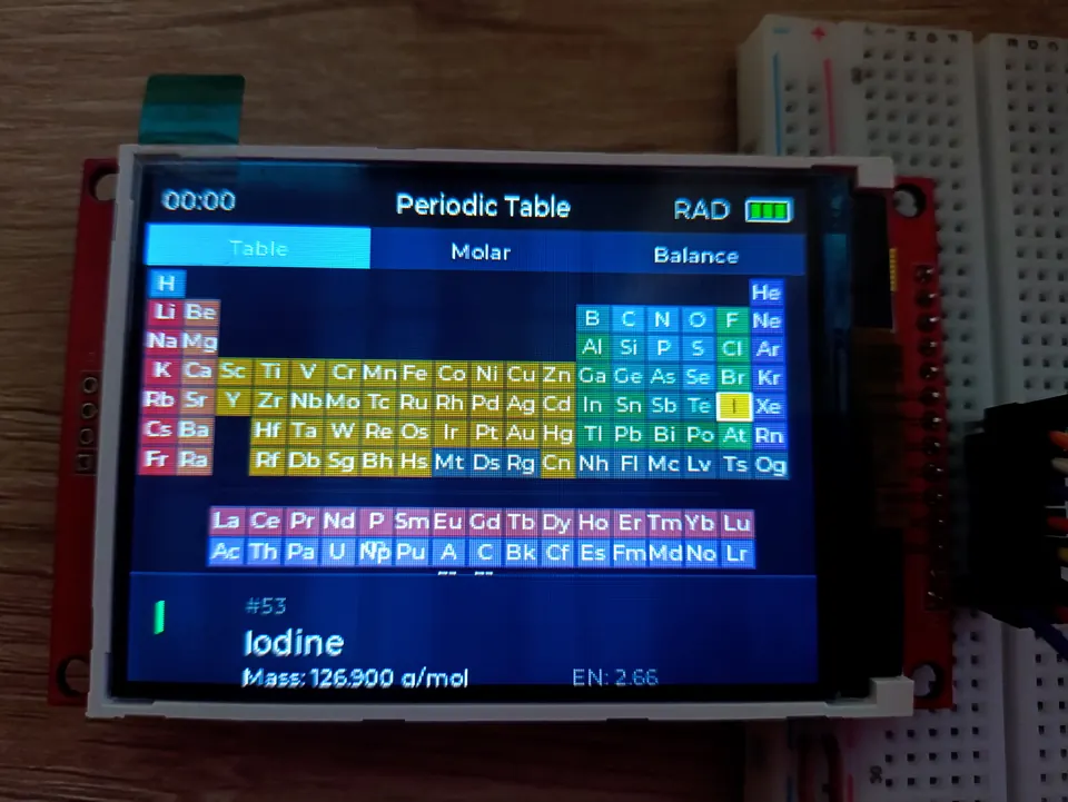 Periodic Table Chemistry App with element data