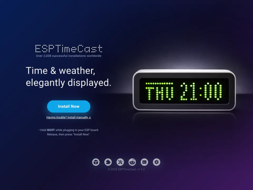 ESPTimeCast: Build a WiFi LED Matrix Clock and Weather Display