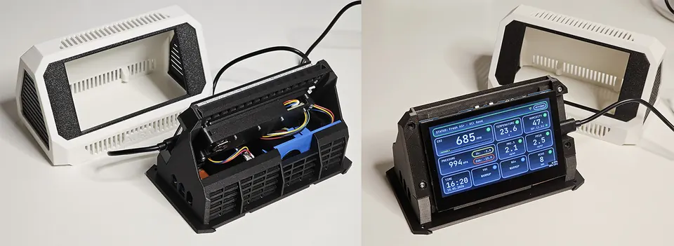 Assembly overview showing enclosure layout and component placement