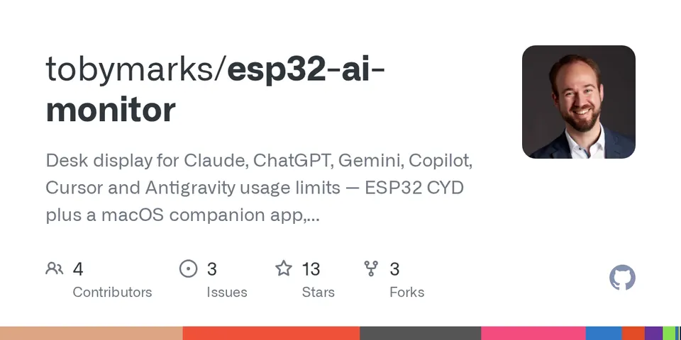ESP32 AI Monitor: Desk Display for Claude, ChatGPT and More