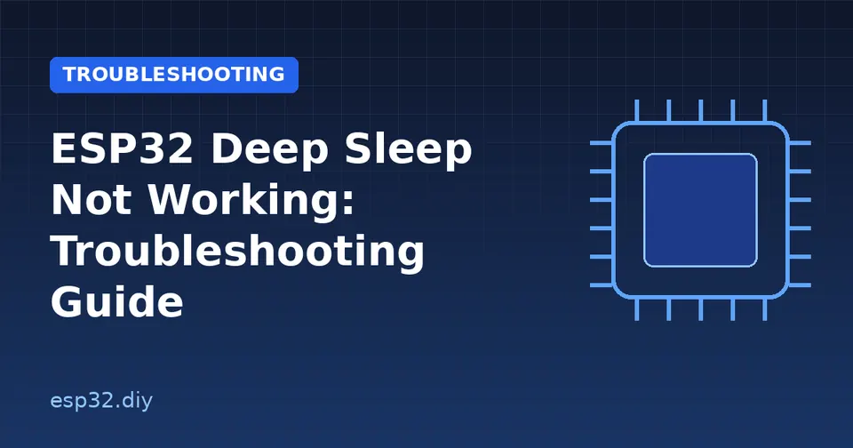 ESP32 Deep Sleep Not Working: Troubleshooting Guide