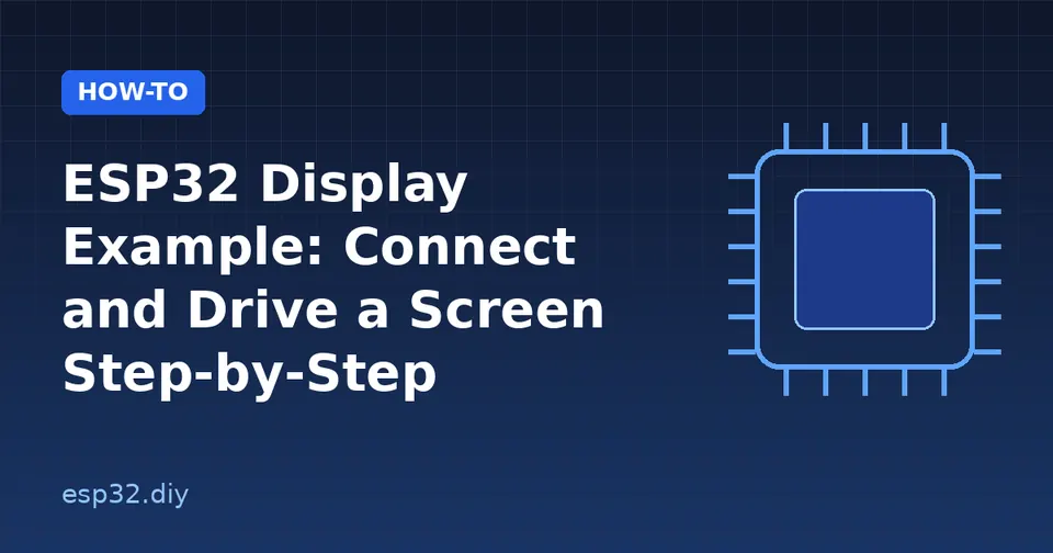 ESP32 Display Example: Connect and Drive a Screen Step-by-Step