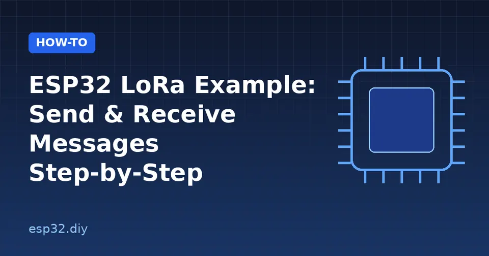 ESP32 LoRa Example: Send & Receive Messages Step-by-Step