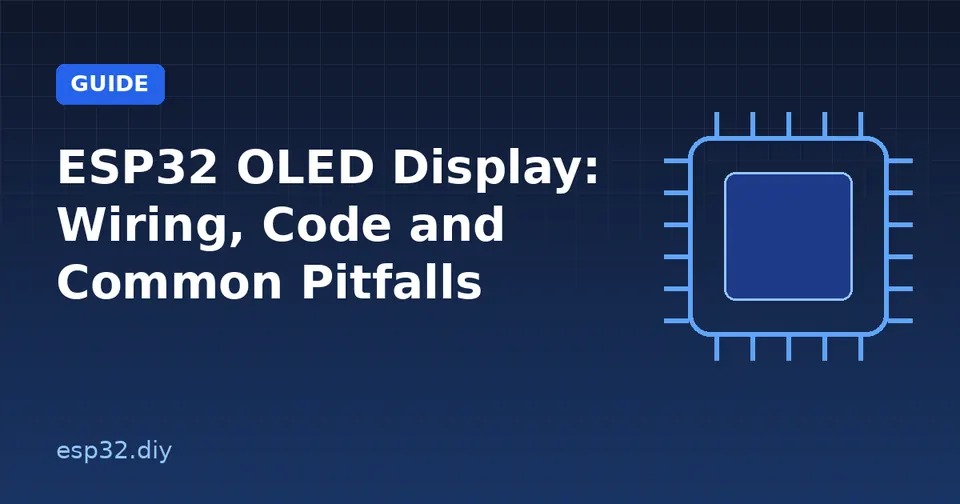 ESP32 OLED Display: Wiring, Code and Common Pitfalls