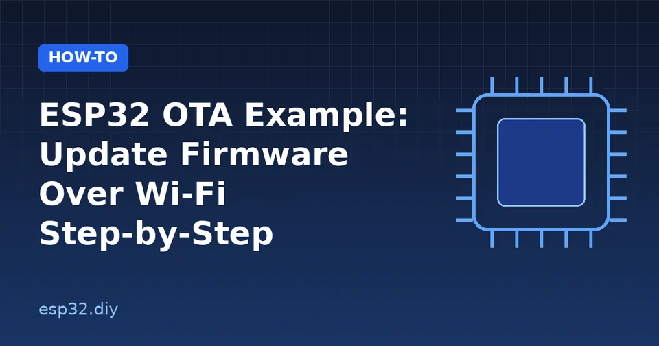 ESP32 OTA Example: Update Firmware Over Wi-Fi Step-by-Step