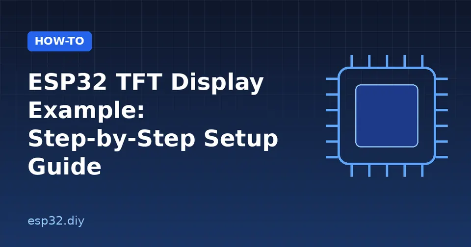 ESP32 TFT Display Example: Step-by-Step Setup Guide