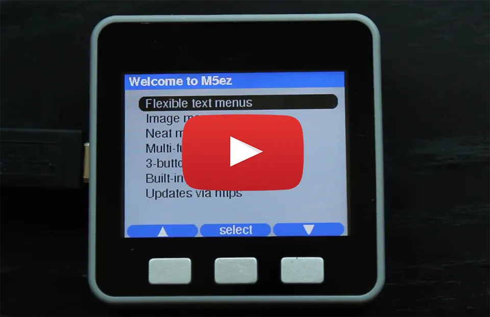 M5ez library showcase: complete interface builder for M5Stack ESP32 applications