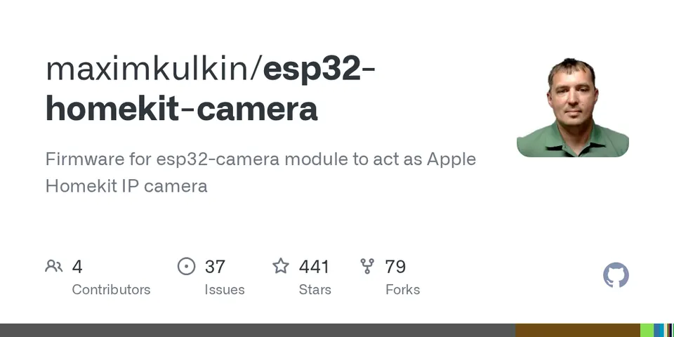 esp32-homekit-camera: Native Apple HomeKit IP Camera Build